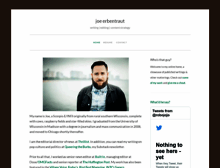 joe-erbentraut.com screenshot