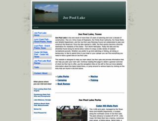 joe-pool-lake.org screenshot