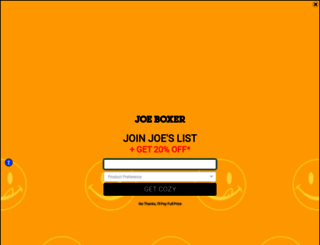 joeboxer.com screenshot