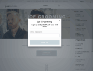 joegrooming.com screenshot
