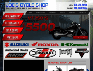 joes-cycleshop.com screenshot