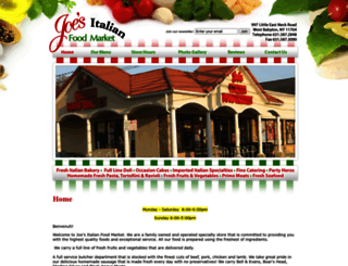 joesitalianfoodmarket.com screenshot