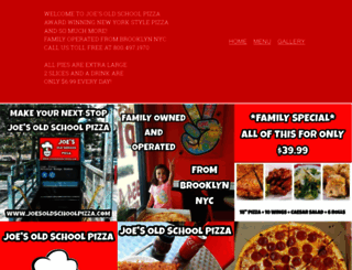 joesoldschoolpizza.com screenshot
