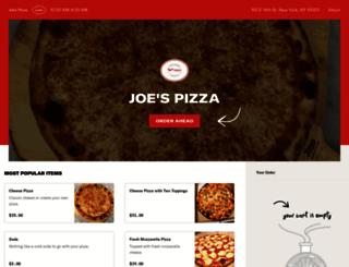 joespizza14th.com screenshot