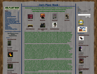 joesplantnook.com screenshot