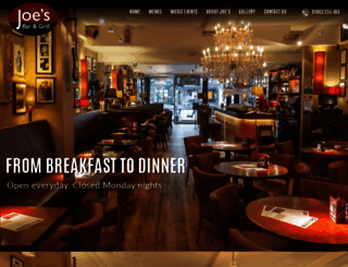 joesrestaurants.co.uk screenshot