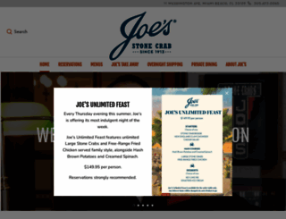 joesstonecrab.com screenshot
