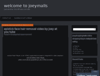 joeyshoppingmalls.wordpress.com screenshot