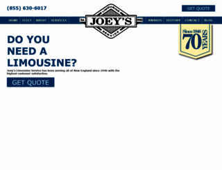 joeyslimousine1.clickforward.com screenshot