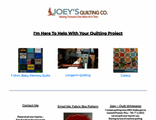 joeysquiltingco.com screenshot