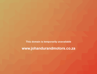 johandurandmotors.co.za screenshot