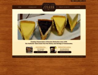 johann-cheesecake.com screenshot