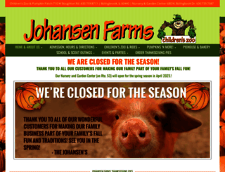 johansenfarmszoo.com screenshot