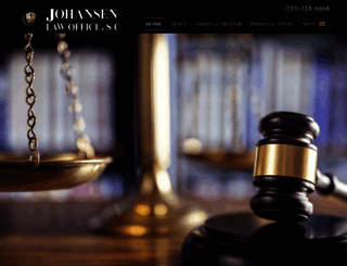 johansenlaw.com screenshot