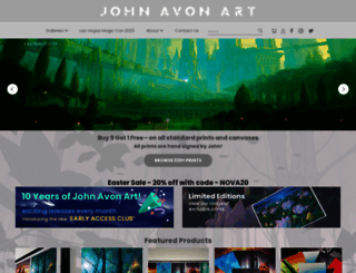 johnavonart.com screenshot