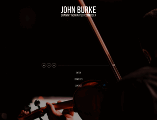 johnburkemusic.com screenshot