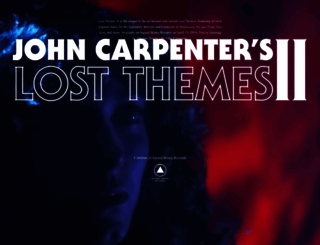 johncarpenter.sacredbonesrecords.com screenshot