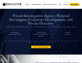johncutterinvestigations.com screenshot