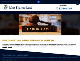 johnfrancolaw.com screenshot