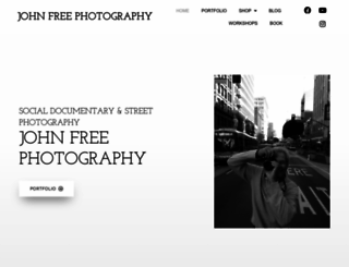 johnfreephotography.com screenshot