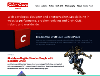 johnhenry.ie screenshot