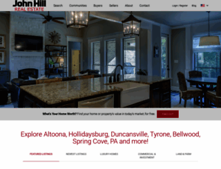 johnhillhomesearch.com screenshot