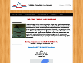 johnhumsauctions.com screenshot