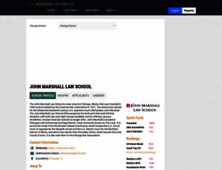 johnmarshal-chicago.lawschoolnumbers.com screenshot