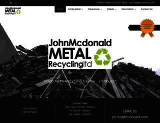 johnmcdonaldmetalrecycling.co.uk screenshot