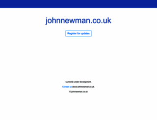 johnnewman.co.uk screenshot