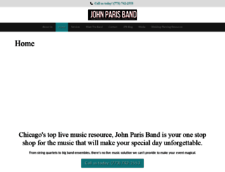 johnparisband.com screenshot