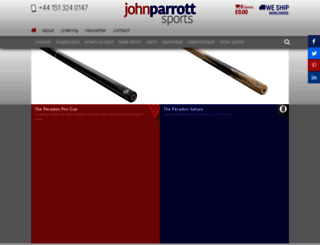 johnparrottcuesports.com screenshot