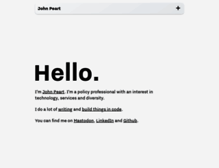johnpeart.org screenshot