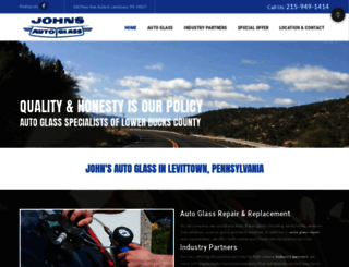 johnsautoglass.com screenshot
