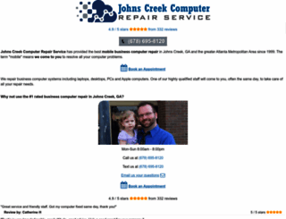 johnscreekcomputerrepairservice.com screenshot