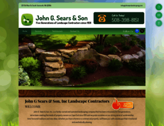 johnsearslandscaping.com screenshot