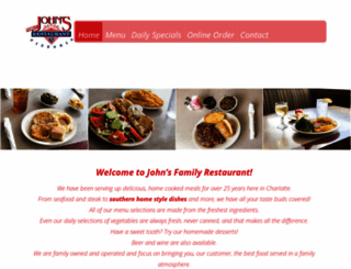 johnsfamilyrestaurant.com screenshot
