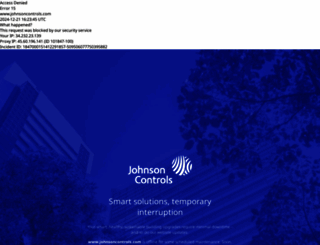 johnsoncontrols.com screenshot