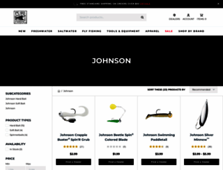 johnsonfishing.com screenshot