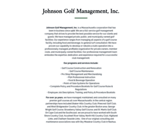 johnsongolfmanagement.com screenshot