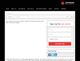 johnsonsecuritybureau.applicantpro.com screenshot
