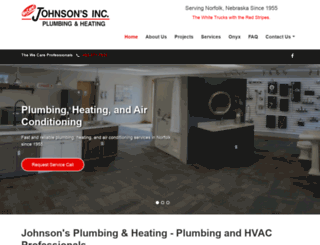 johnsonsplumbingheating.com screenshot