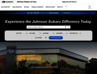 johnsonsubaru.com screenshot