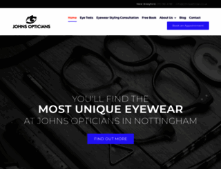 johnsopticians.co.uk screenshot
