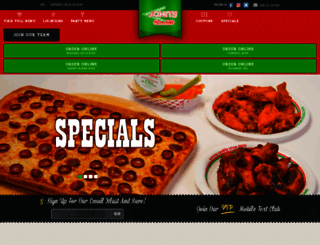 johnspizzaandsubs.com screenshot