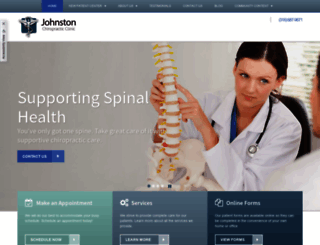 johnstonchiropracticclinic.com screenshot