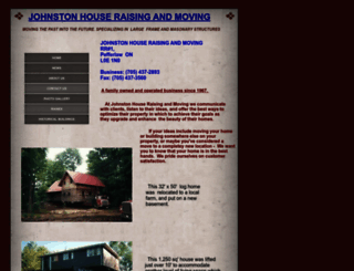 johnstonhouseraisingandmoving.com screenshot