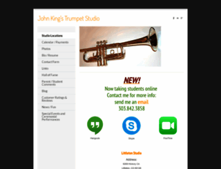 johnstrumpetstudio.com screenshot