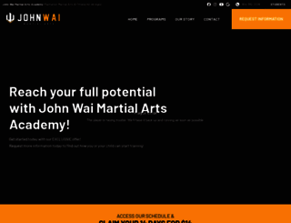 johnwaimartialarts.com screenshot