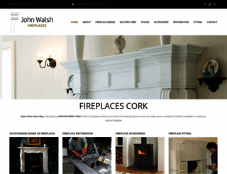 johnwalshfireplaces.com screenshot